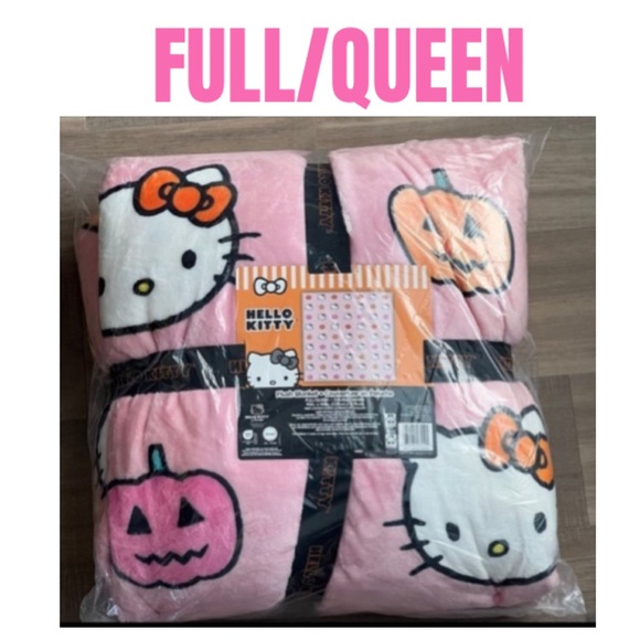 Hello Kitty Other - Hello Kitty Pumpkins Halloween Blanket  ~NEW~  Full/Queen